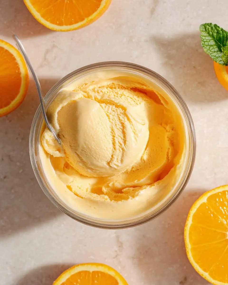 Ninja Creami Orange Julius Protein Ice Cream 2 step by step preparation of the recipe