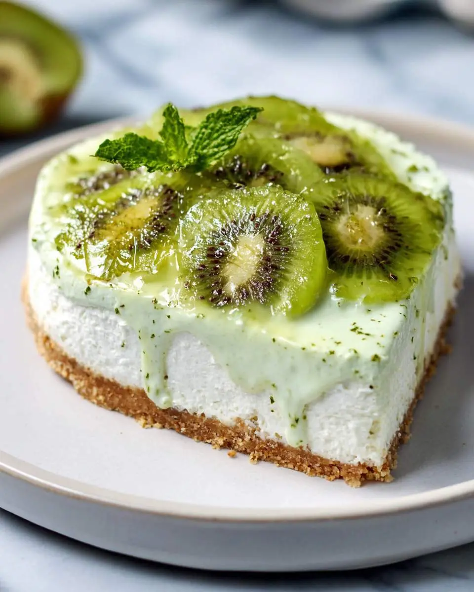 No-Bake Kiwi Lime Cheesecake 2 step by step preparation of the recipe