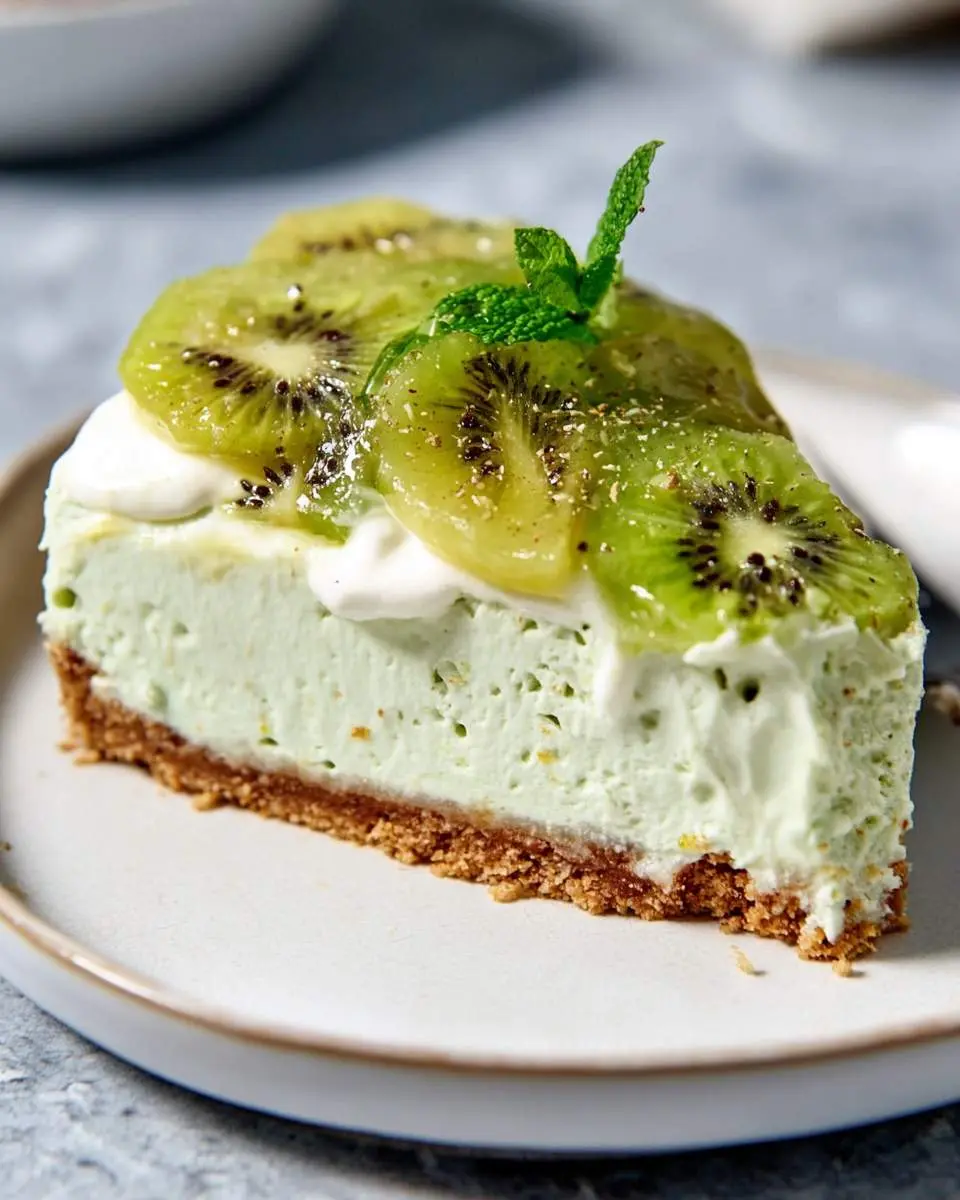 No-Bake Kiwi Lime Cheesecake 1 No-Bake Kiwi Lime Cheesecake ingredients and preparation
