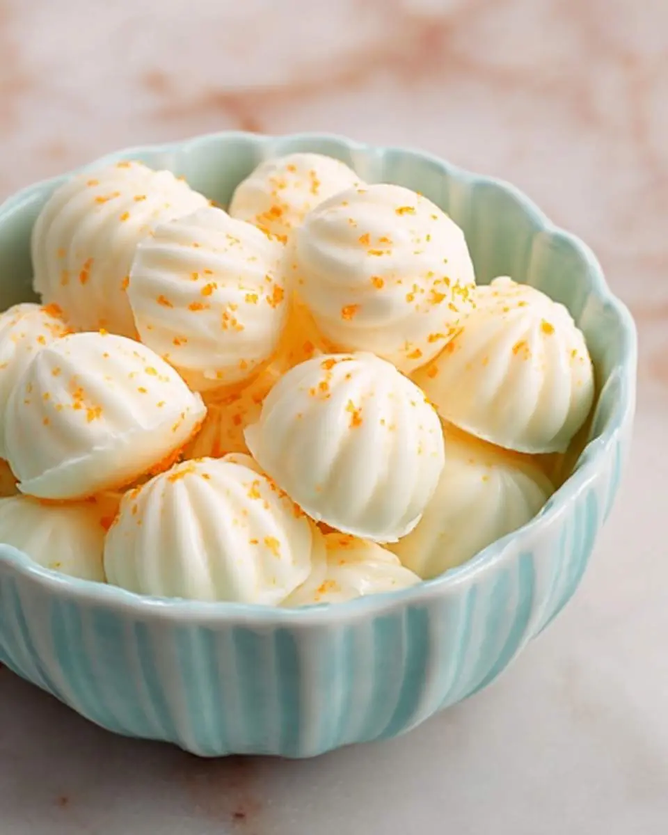 Orange Cream Cheese Mints 1 Orange Cream Cheese Mints ingredients and preparation