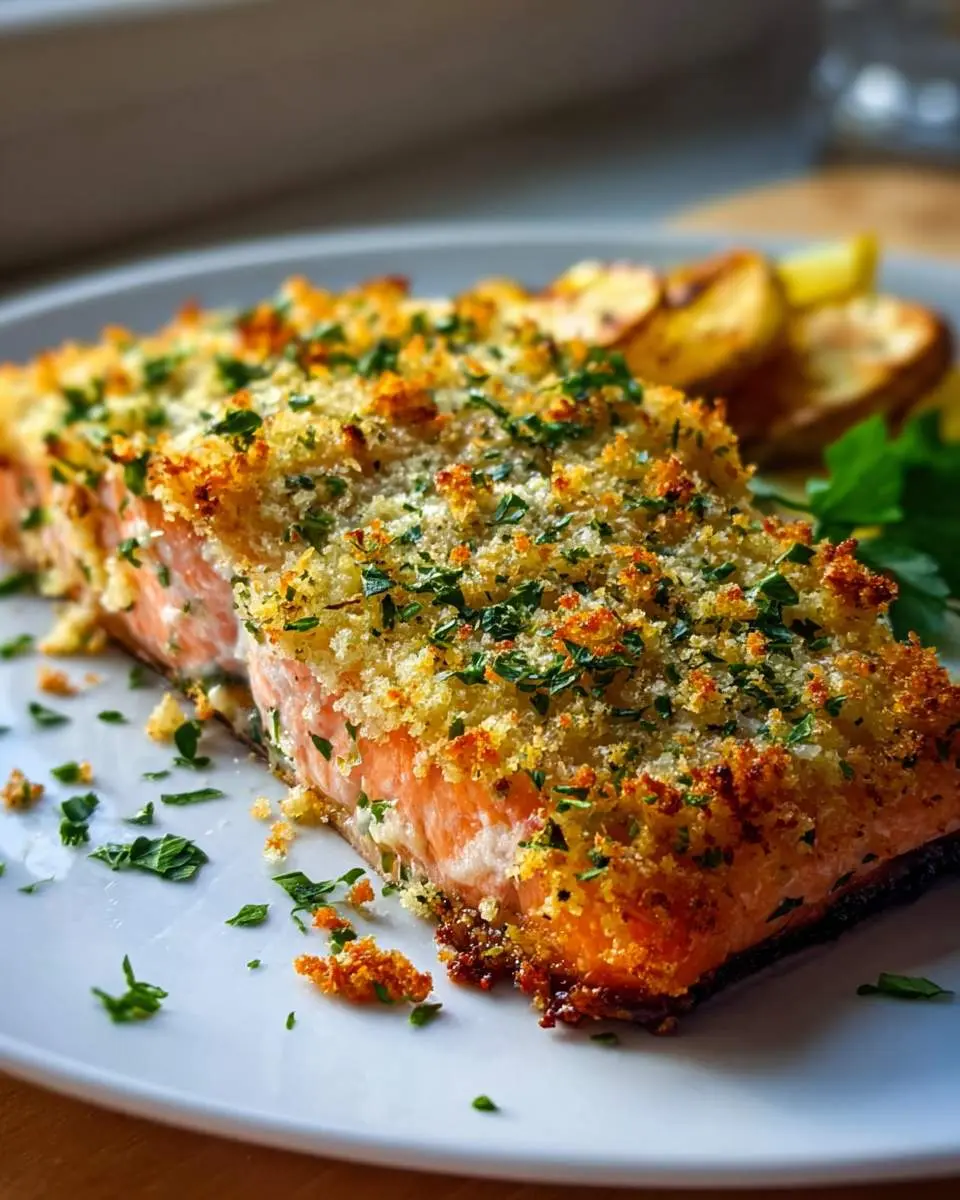 parmesan crusted baked salmon ingredients and preparation