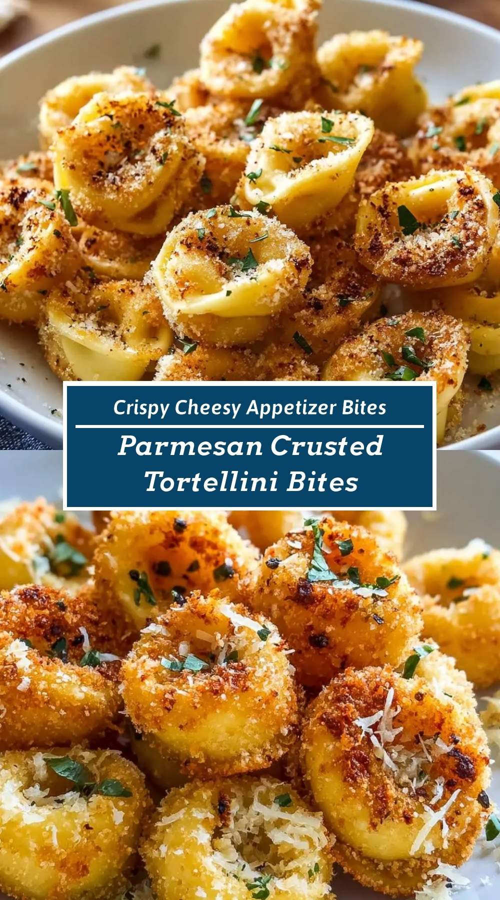 Parmesan Crusted Tortellini Bites 3 finished dish ready to serve