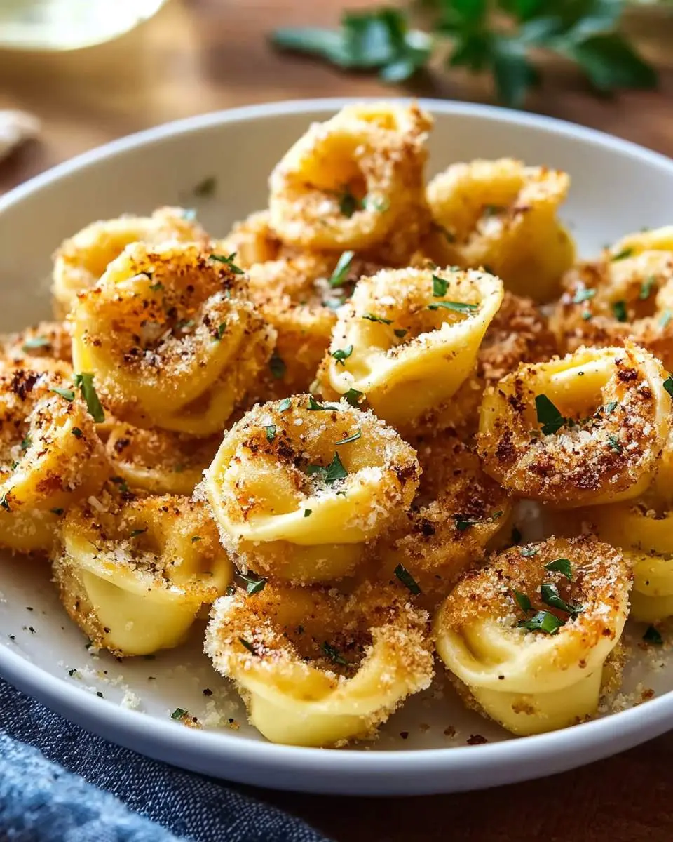 Parmesan Crusted Tortellini Bites 2 step by step preparation of the recipe