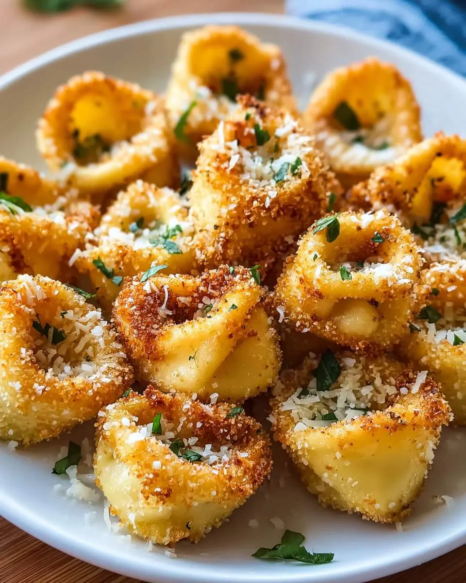 Parmesan Crusted Tortellini Bites 1 Parmesan Crusted Tortellini Bites ingredients and preparation