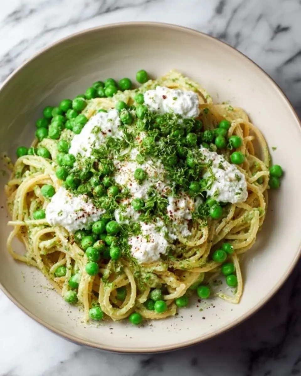 Pea And Ricotta Pasta 2 step by step preparation of the recipe