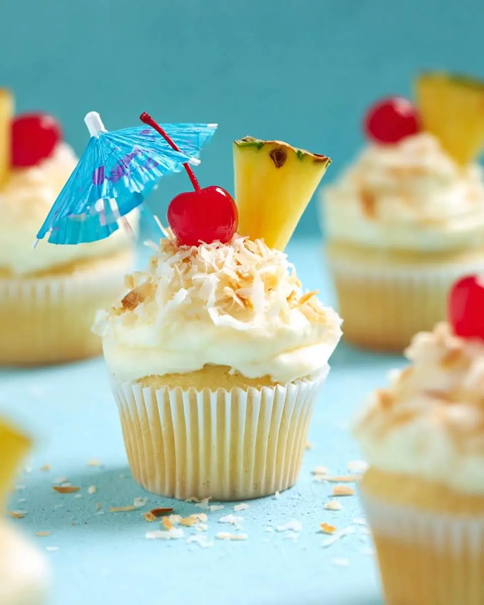 Pina Colada Cupcakes ingredients and preparation