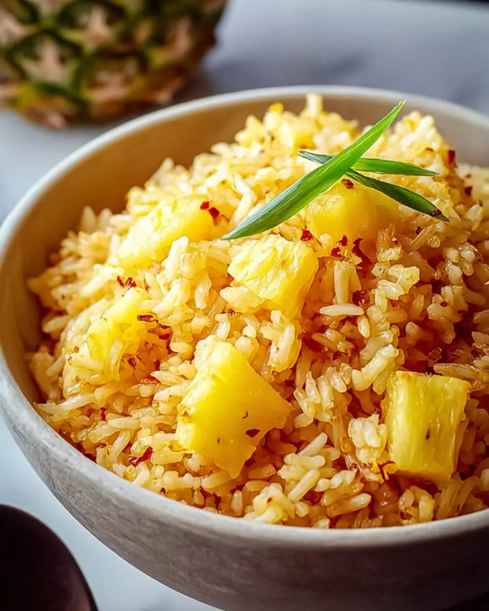pineapple rice ingredients and preparation