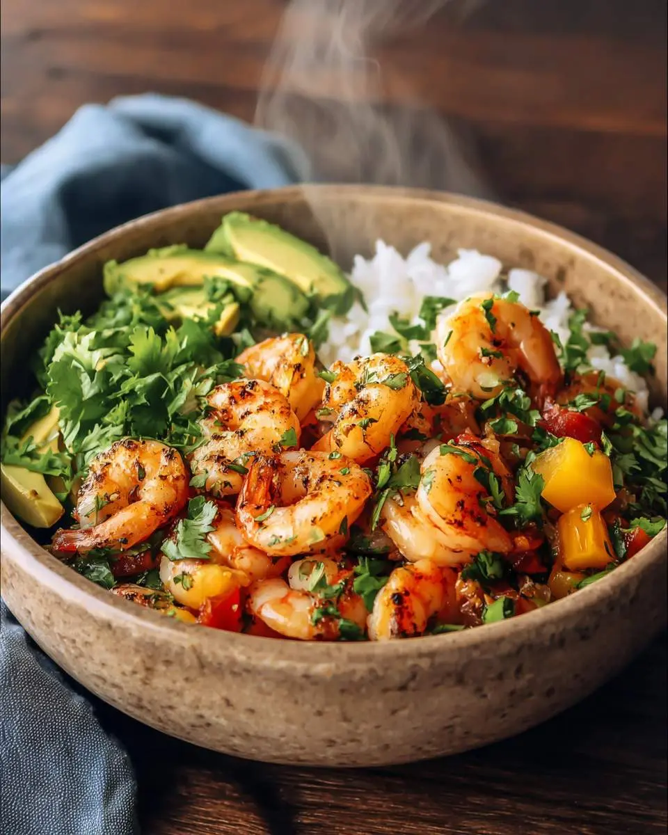shrimp and rice bowls ingredients and preparation
