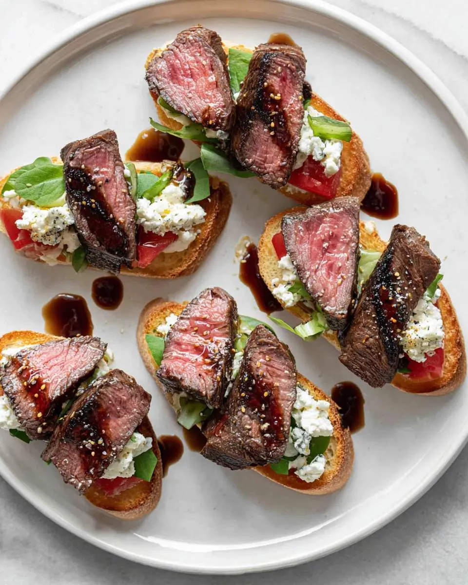 Steak Crostini 2 step by step preparation of the recipe