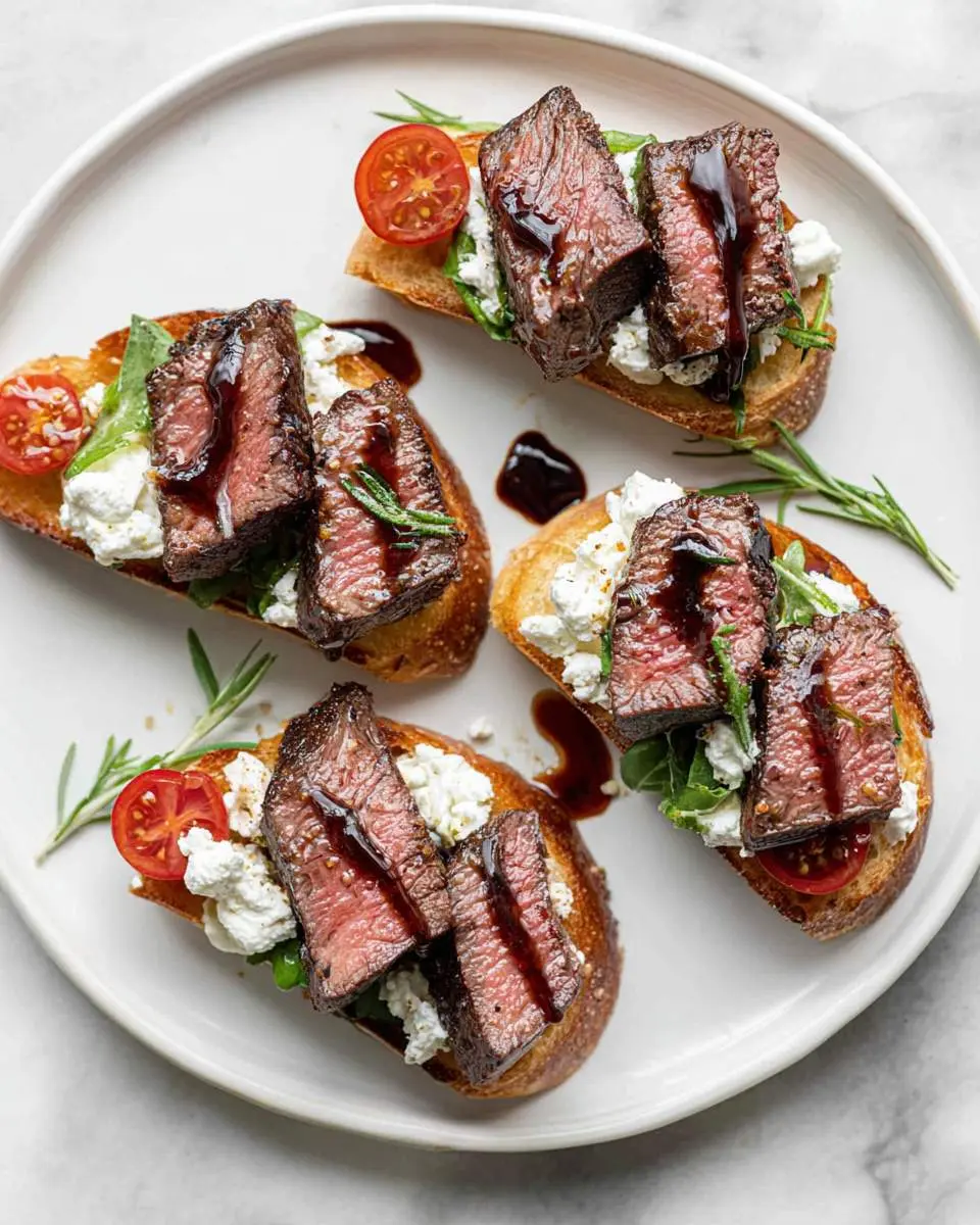 Steak Crostini 1 Steak crostini ingredients and preparation