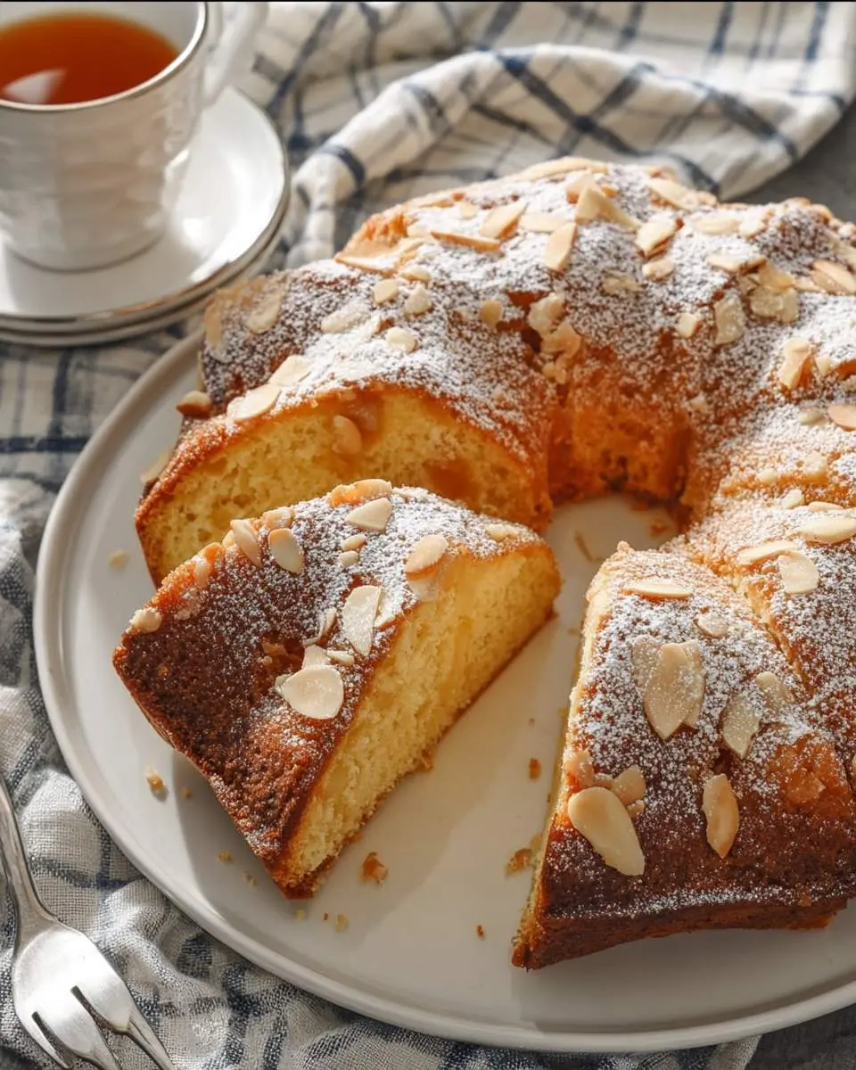 Apricot Almond Coffee Cake 2 step by step preparation of the recipe