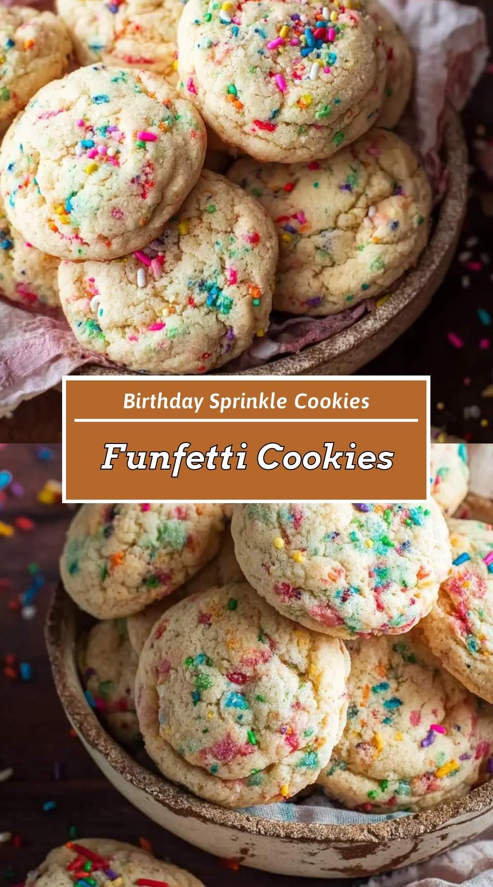 Funfetti cookies 3 finished dish ready to serve
