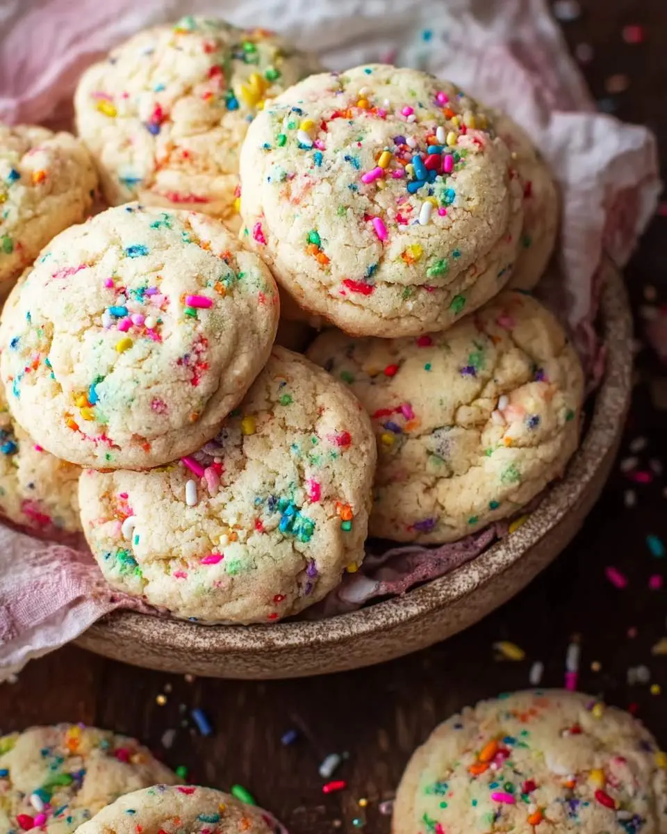Funfetti cookies 2 step by step preparation of the recipe