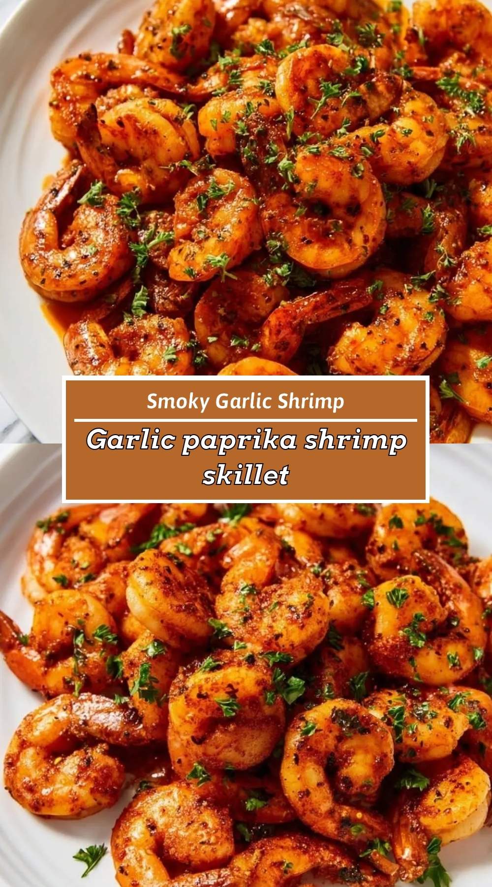 Garlic paprika shrimp skillet 3 finished dish ready to serve