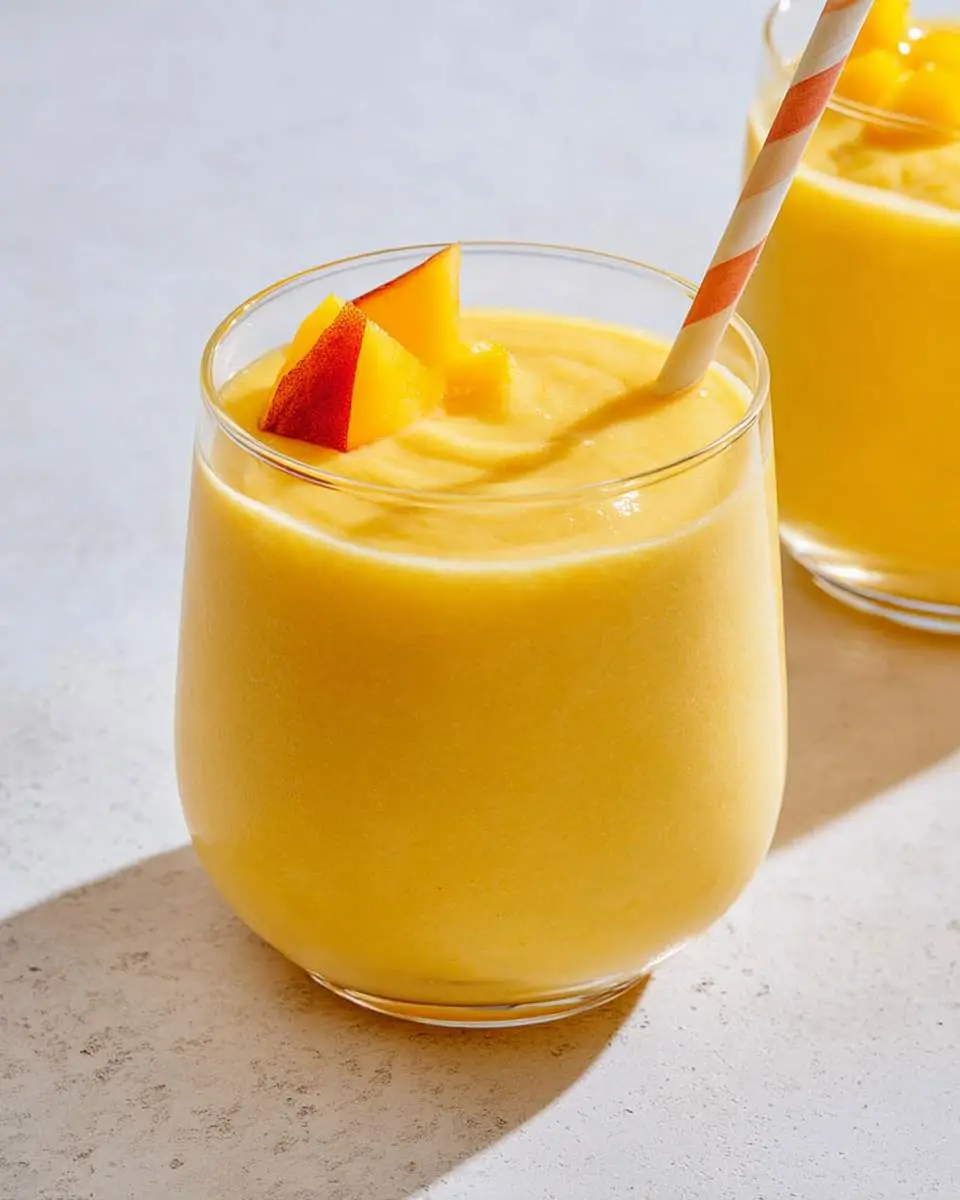 Peach Mango Smoothie 2 step by step preparation of the recipe