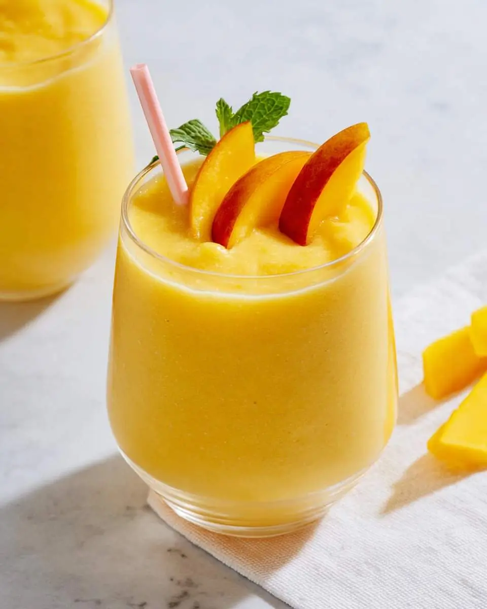 Peach Mango Smoothie 1 peach mango smoothie ingredients and preparation