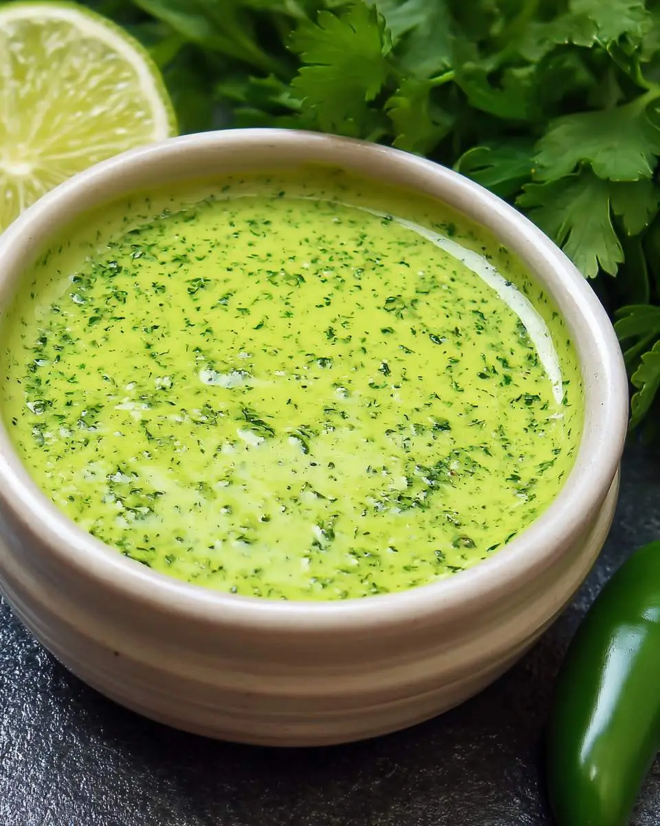 Peruvian green sauce ingredients and preparation