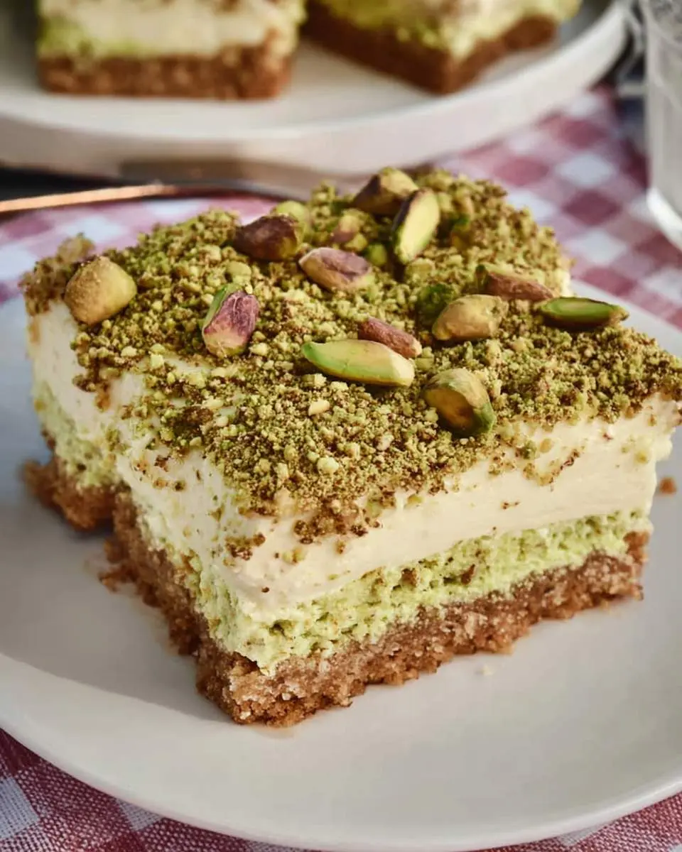 pistachio cheesecake bars ingredients and preparation