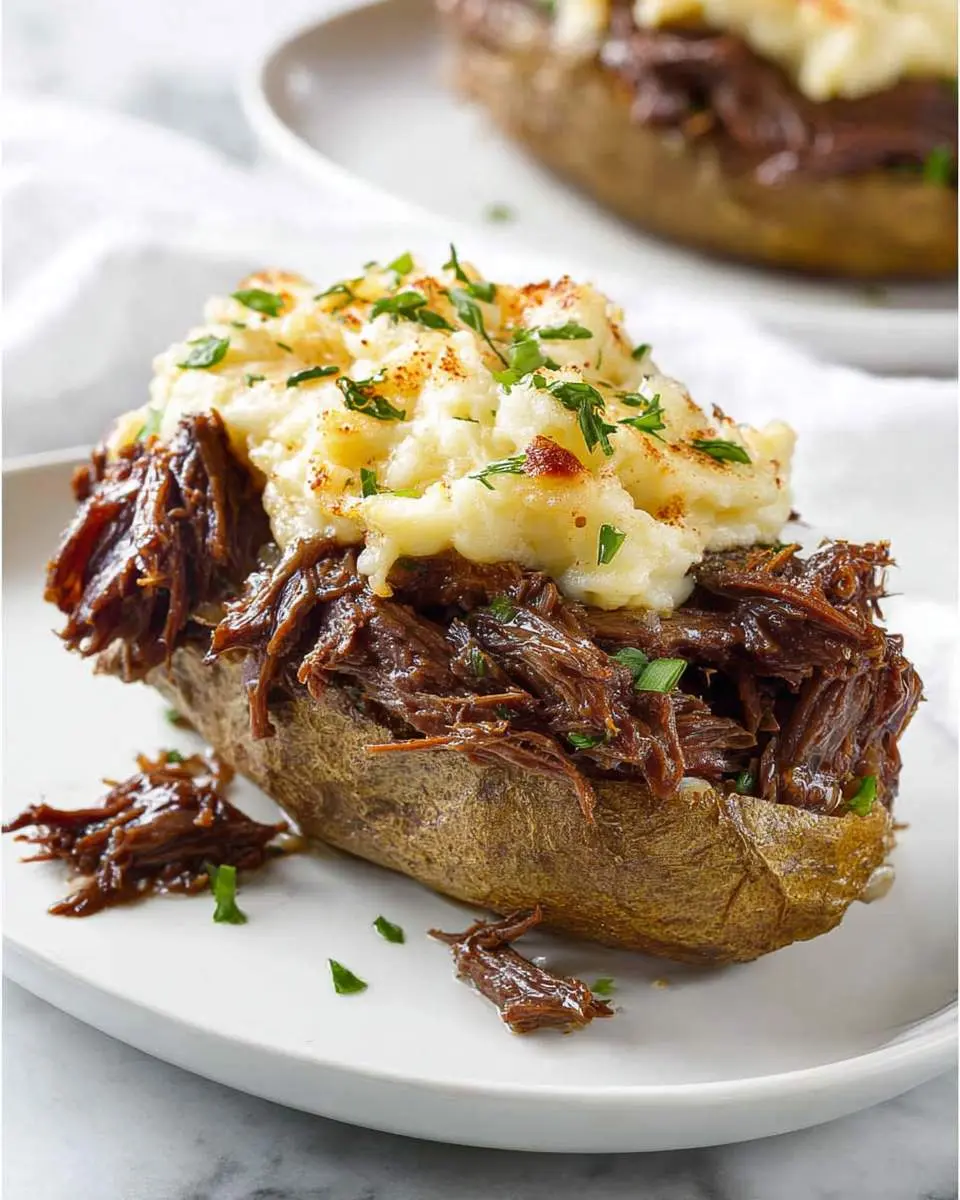 pot roast twice baked potatoes ingredients and preparation