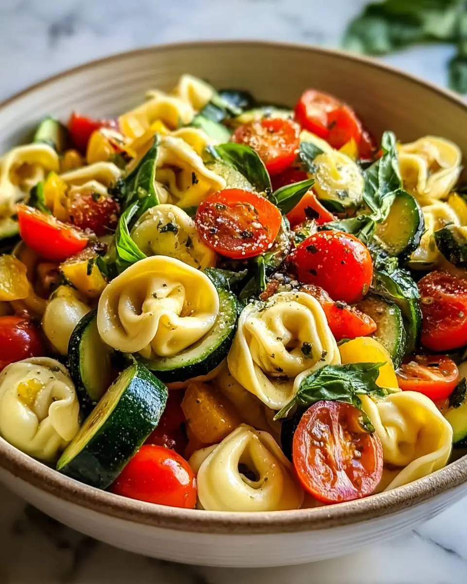 tortellini with summer vegetables ingredients and preparation