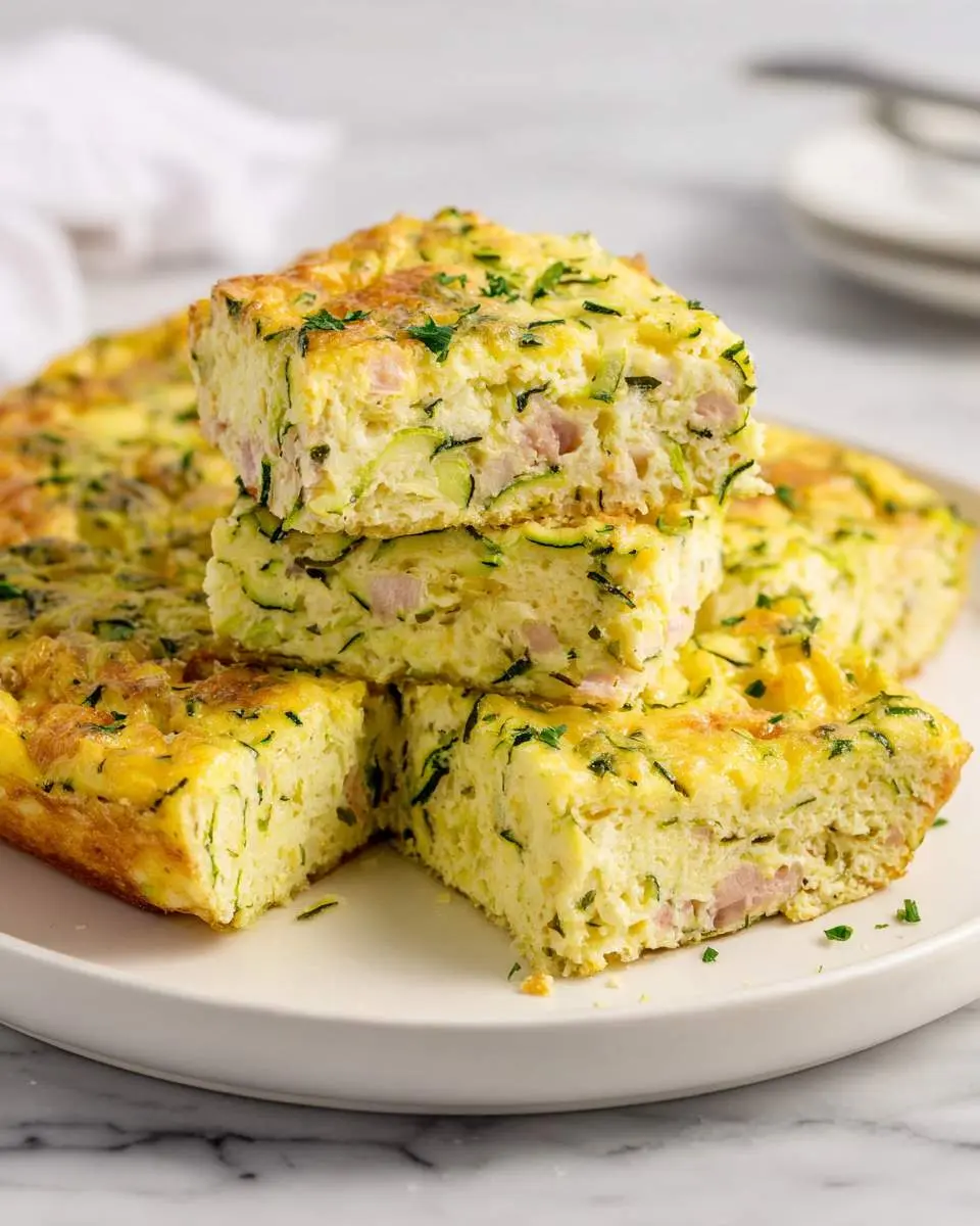 Zucchini egg bake ingredients and preparation